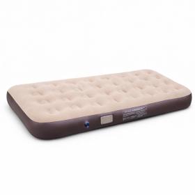 Obrazek dla: Dmuchany materac łóżko PVC+velvet brąz beż