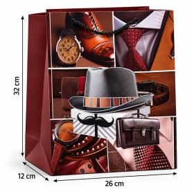 Obrazek 2 dla: Torba prezentowa męska 3D elegancka