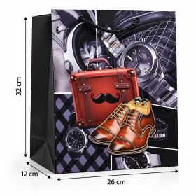 Obrazek 2 dla: Torba prezentowa męska 3D elegancka